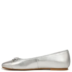 Outlet Vionic Women's , Klara Flat Silver Metallic Leather