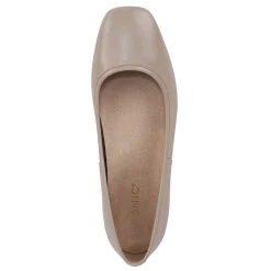 Clearance Vionic Women's , Orinda Flat Putty Beige Leather