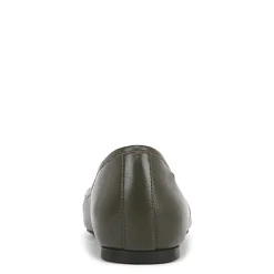 Outlet Vionic Women's , Orinda Flat Dark Khaki Green Leather