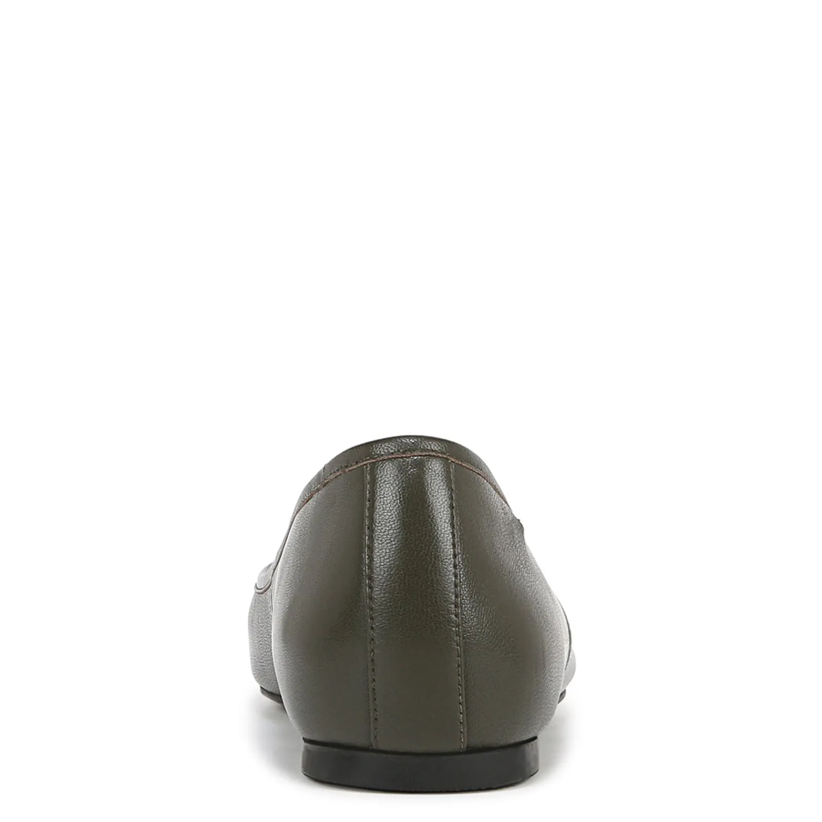 Outlet Vionic Women's , Orinda Flat Dark Khaki Green Leather