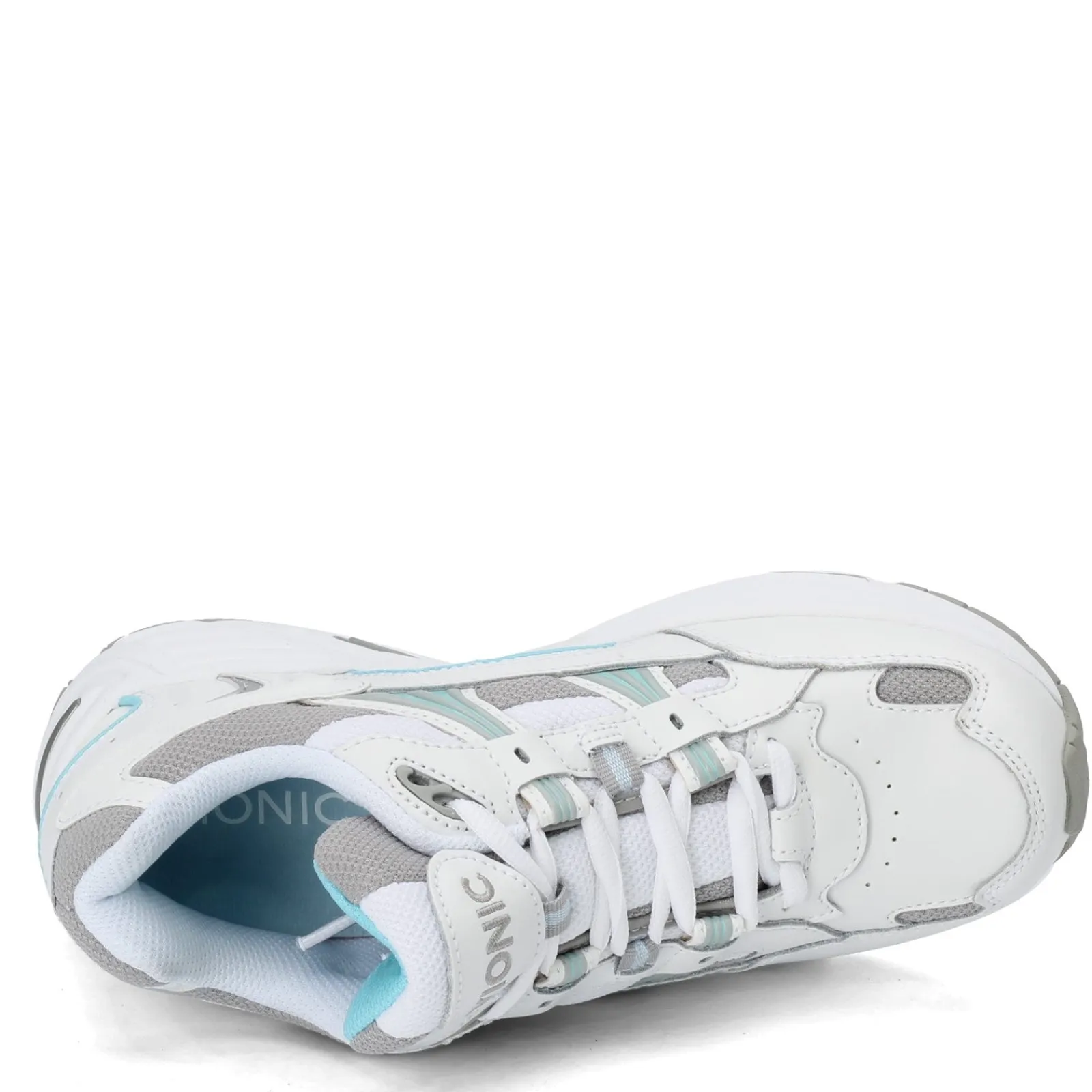 Sale Vionic Womens , Walker Classic Sneaker White And Blue Leather