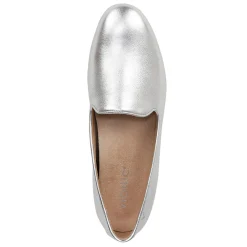 Sale Vionic Women's , Willa II Flat Silver Metallic Leather