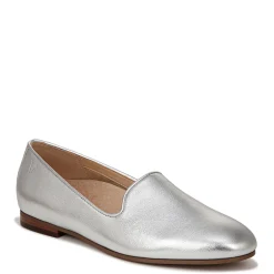 Clearance Vionic Women's , Willa II Flat Silver Metallic Leather