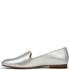 Clearance Vionic Women's , Willa II Flat Silver Metallic Leather