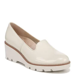 New Vionic Women's , Willa Wedge Slip-On White Patent Leather