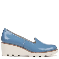 Hot Vionic Women's , Willa Wedge Slip-On Blue Patent Leather