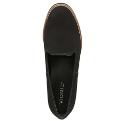 Discount Vionic Women's , Willa Wedge Slip-On Black Suede